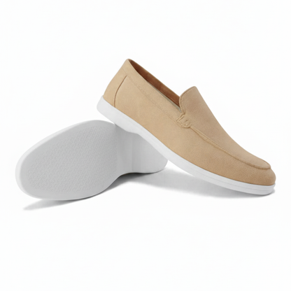 Suede Loafers Beige
